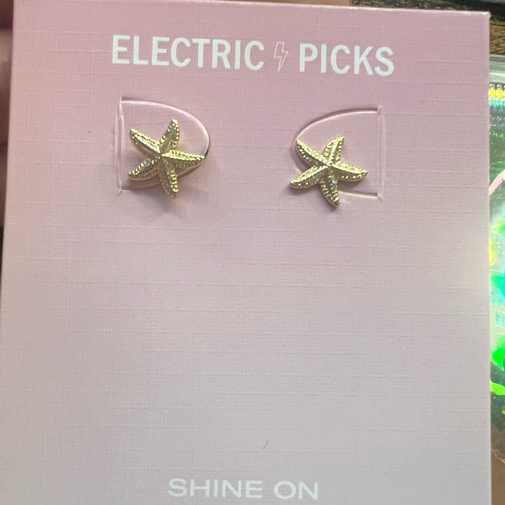Electric Picks Starfish Stud Earrings